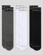 3 PACK - BAND CREW - GREY/WHITE/BLACK